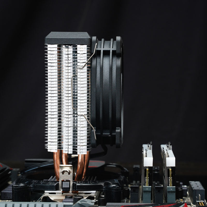 Jonsbo CR-1200E CPU-kjøler 92 mm ARGB svart montert i PC