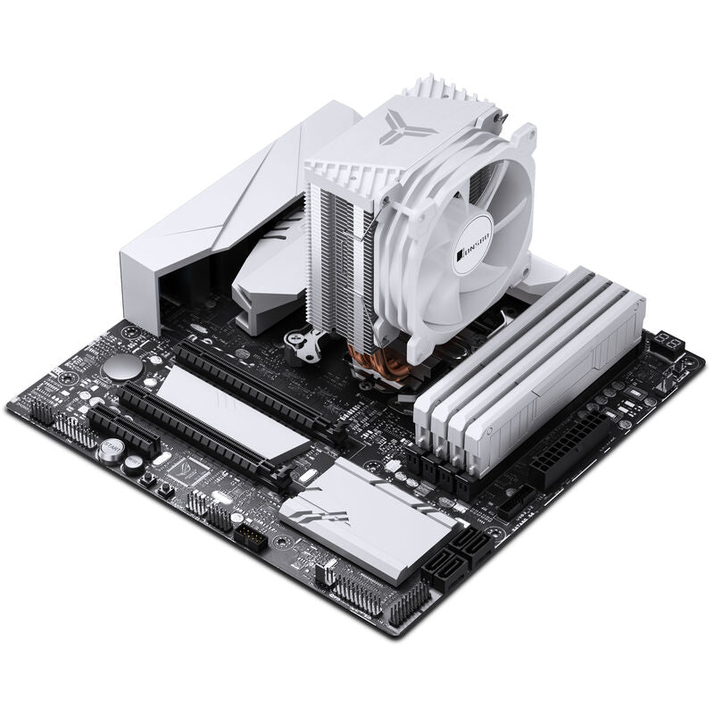 Festemekanisme på Jonsbo CR-1400 E CPU-kjøler 92 mm PWM hvit