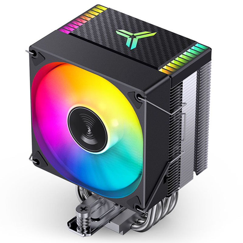 Montert Jonsbo CR-1400 EVO ARGB CPU-kjøler 92 mm i PC