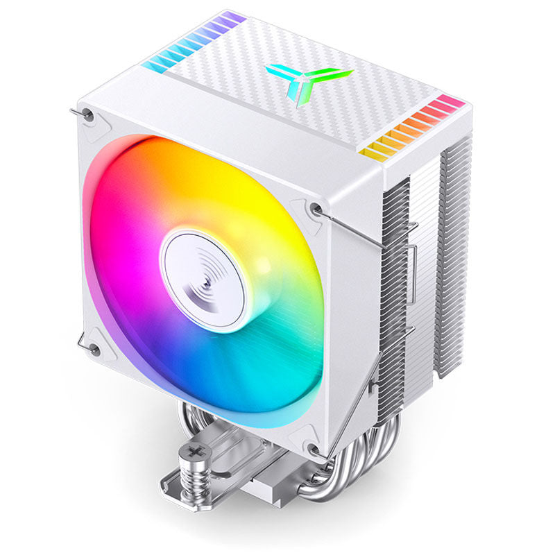 Montert Jonsbo CR-1400 EVO ARGB CPU-kjøler hvit i PC