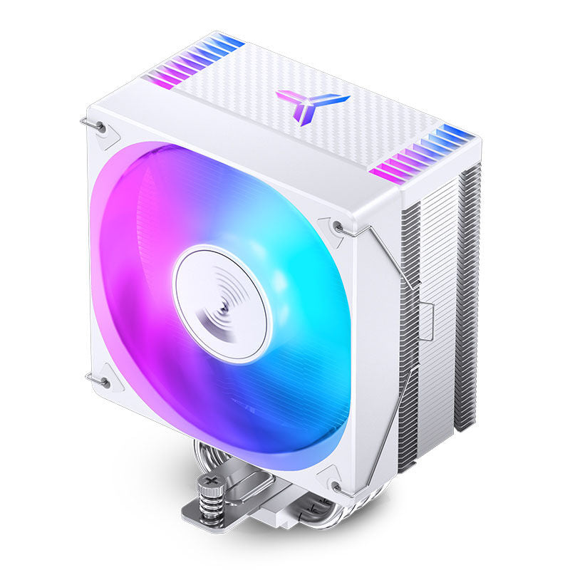 Montert Jonsbo CR-1400 EVO CPU-kjøler 92 mm RGB hvit i PC