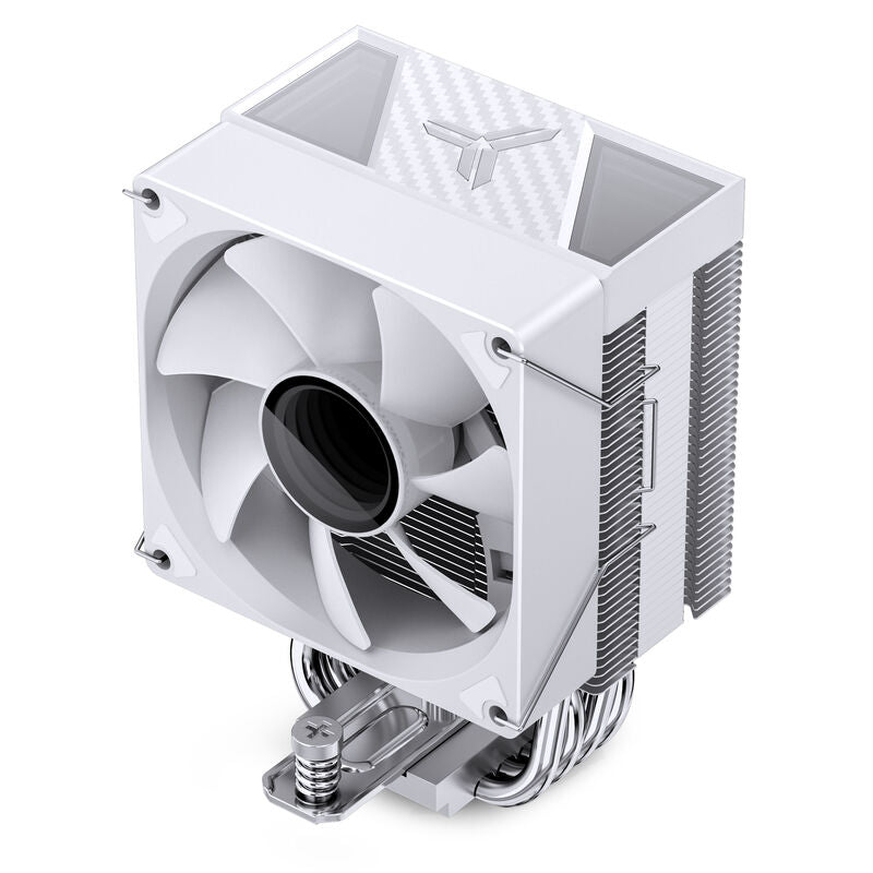 Jonsbo CR-1400 V2 ARGB CPU-kjøler 92 mm hvit nærbilde av varmeledere