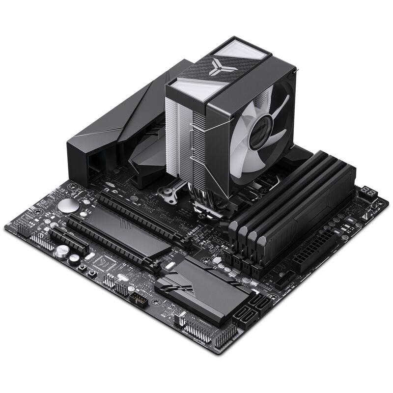 Jonsbo CR-1400 V2 CPU-kjøler RGB 92 mm svart installasjonsdetalj
