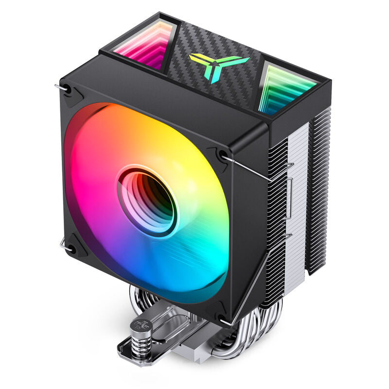 Jonsbo CR-1400 V2 CPU-kjøler RGB 92 mm svart montert i PC