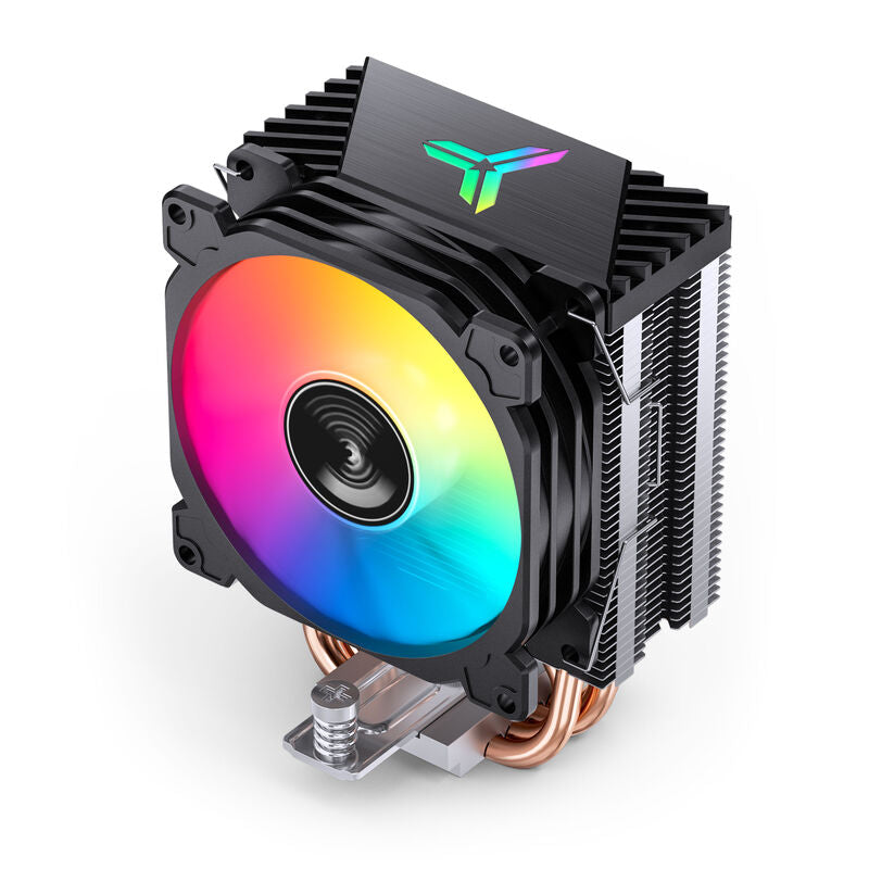 Detalj av Jonsbo CR-1400E CPU-kjøler 92 mm ARGB svart heatpipes