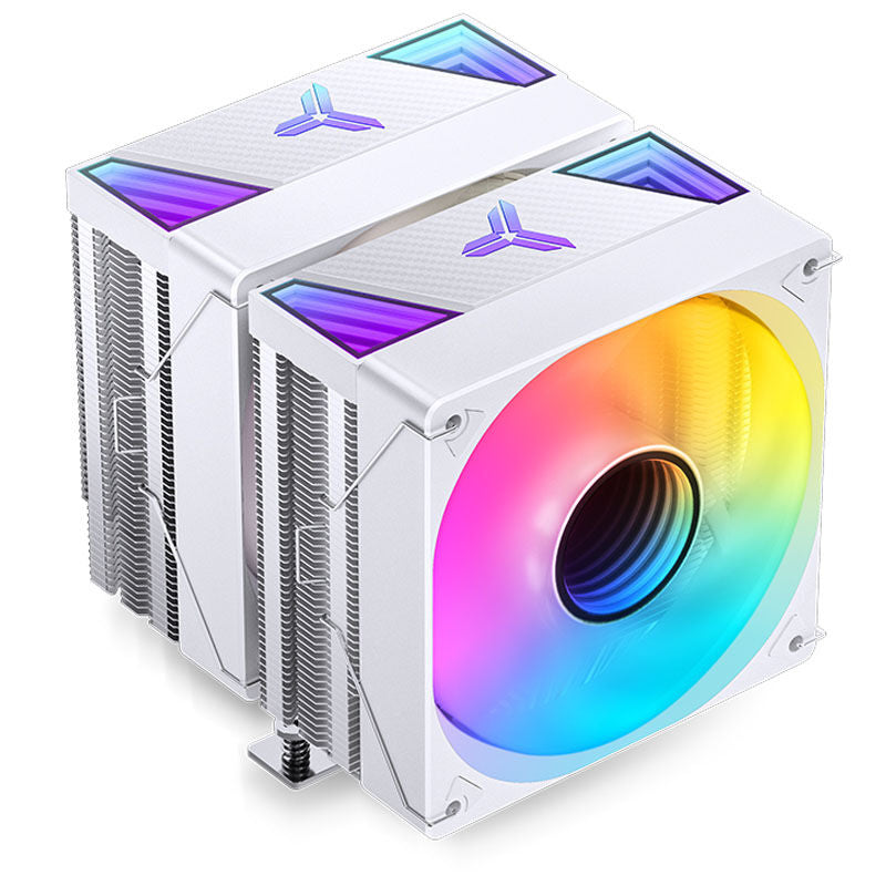 Jonsbo CR-3000 ARGB CPU-kjøler dobbelttårn hvit bakside