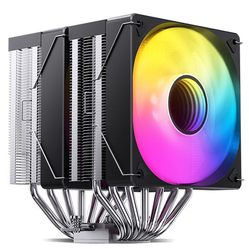 Jonsbo CR-3000 CPU-kjøler dobbelttårn ARGB 2x 120 mm svart forfra