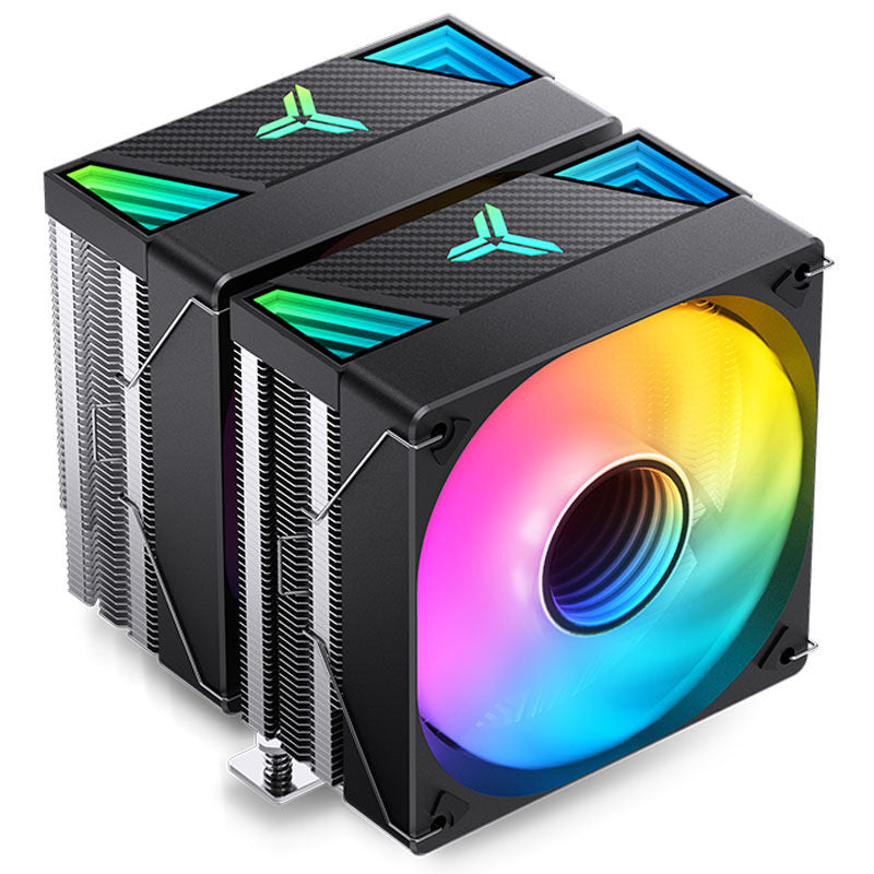 Jonsbo CR-3000 CPU-kjøler dobbelttårn ARGB 2x 120 mm svart bakside