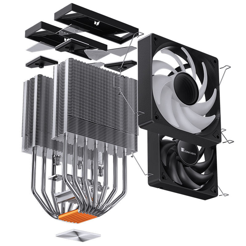 Installasjonssett til Jonsbo CR-3000 CPU-kjøler dobbelttårn ARGB 2x 120 mm svart