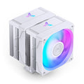 Jonsbo CR-3000E CPU-kjøler dobbelttårn RGB 120 mm hvit forfra