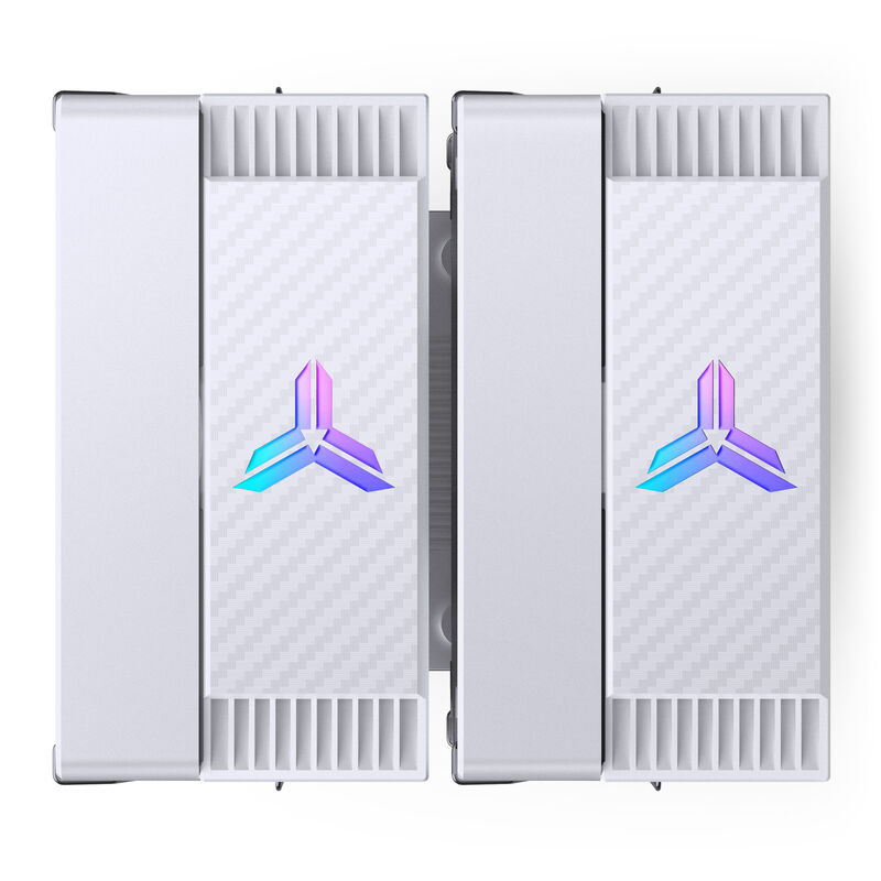 Jonsbo CR-3000E CPU-kjøler dobbelttårn RGB 120 mm hvit sideprofil