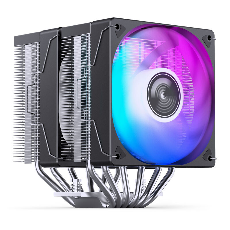 Jonsbo CR-3000E CPU-kjøler dobbelttårn ARGB 120 mm svart bakside