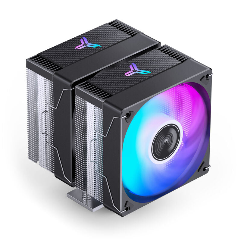 Jonsbo CR-3000E CPU-kjøler dobbelttårn ARGB 120 mm svart forfra