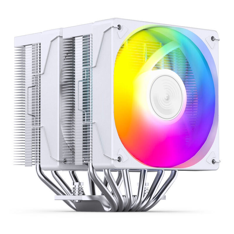 Jonsbo CR-3000E CPU-kjøler dobbelttårn RGB hvit bakside