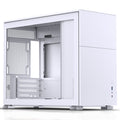 Jonsbo D31 kabinett Micro-ATX herdet glass hvit forfra