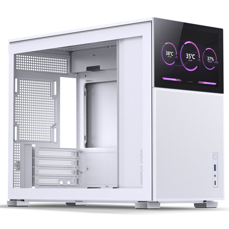 Jonsbo D31 MESH Screen Micro-ATX kabinett front hvit