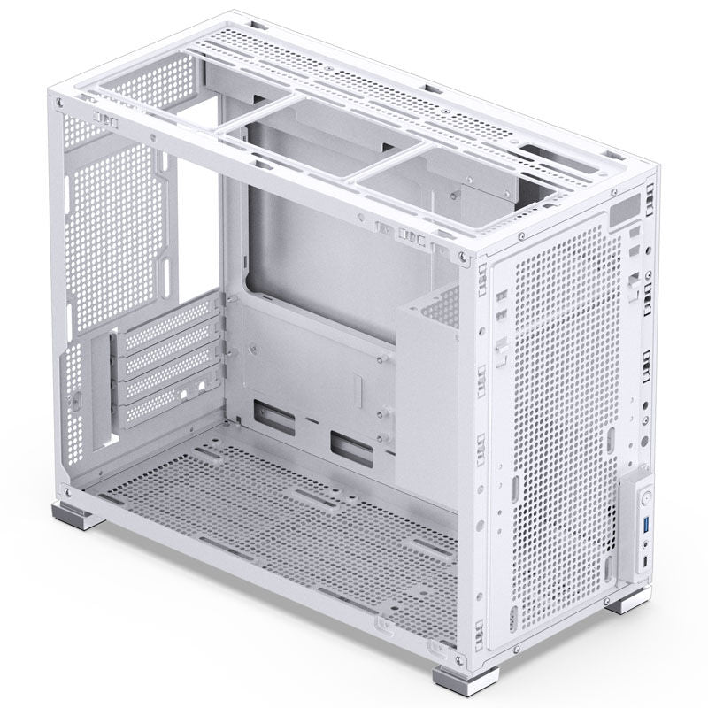 Front I/O-porter på Jonsbo D31 Micro-ATX kabinett
