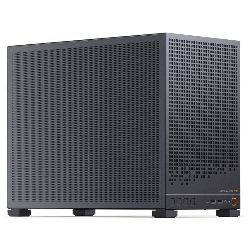 Jonsbo D32 PRO Mesh kabinett mATX Back Connect svart forfra