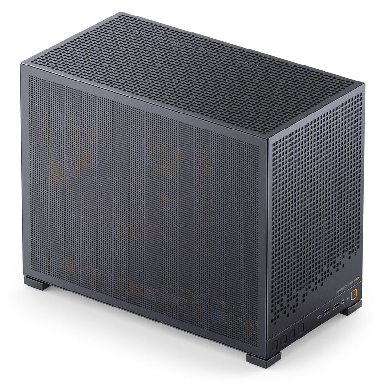 Detalj av mesh-sidepanel på Jonsbo D32 PRO Mesh kabinett mATX Back Connect svart