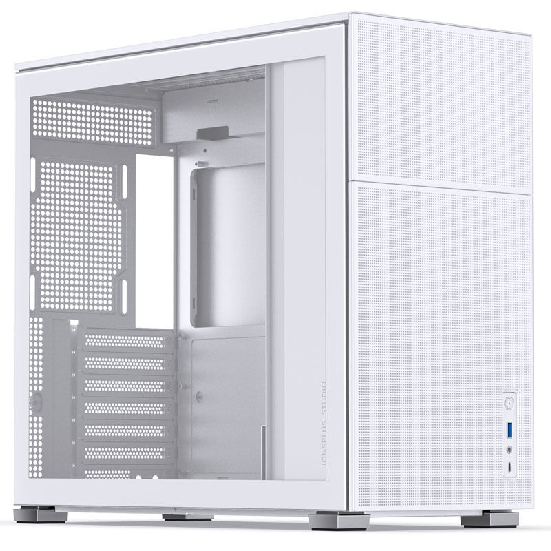 Jonsbo D41 Mesh ATX kabinett midtårn herdet glass svart forfra