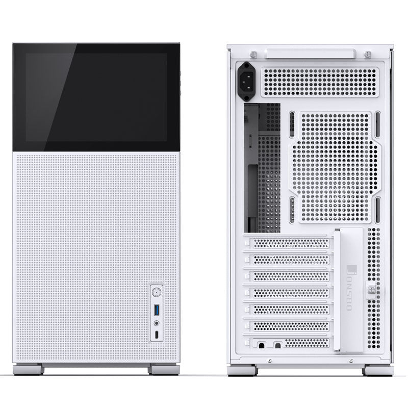 Jonsbo D41 MESH Screen kabinett montert i gamingoppsett