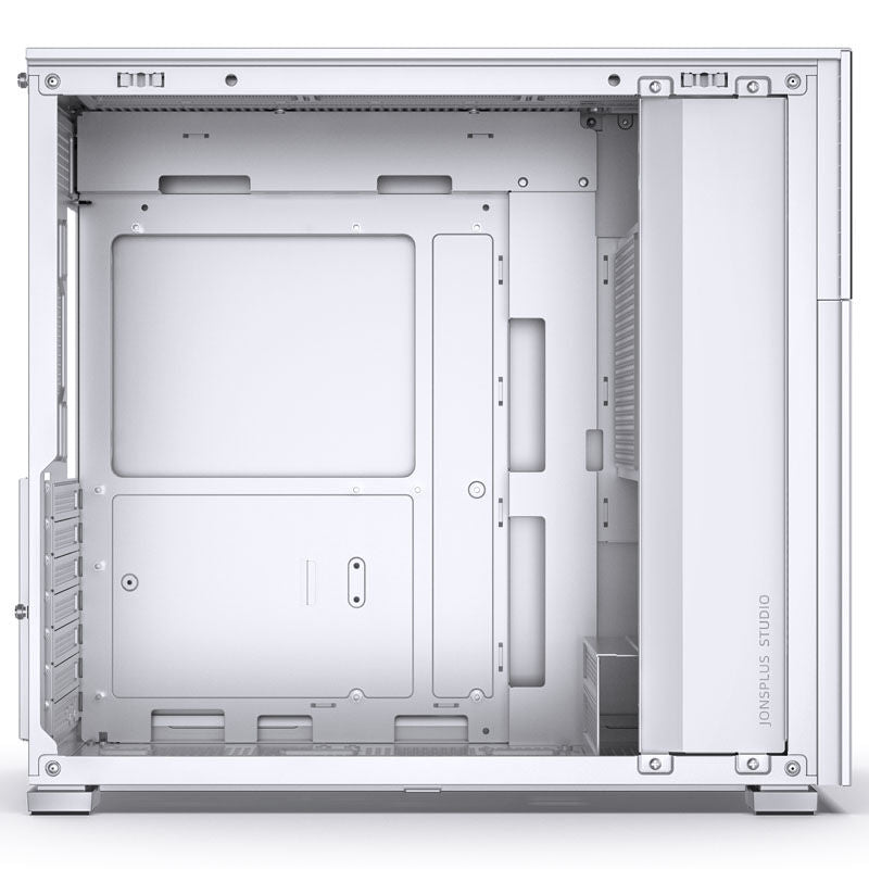 Nærbilde av 8-tommers TFT-LCD-display på Jonsbo D41 Screen kabinett