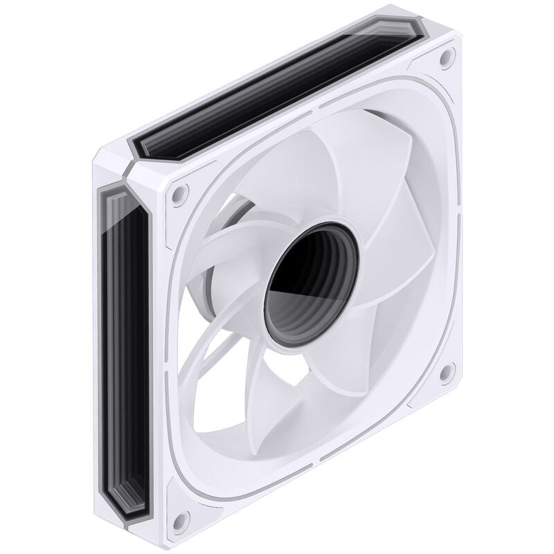 Nærbilde av vifteblader på Jonsbo FR-505 ARGB Reverse Blade PWM vifte 120 mm svart