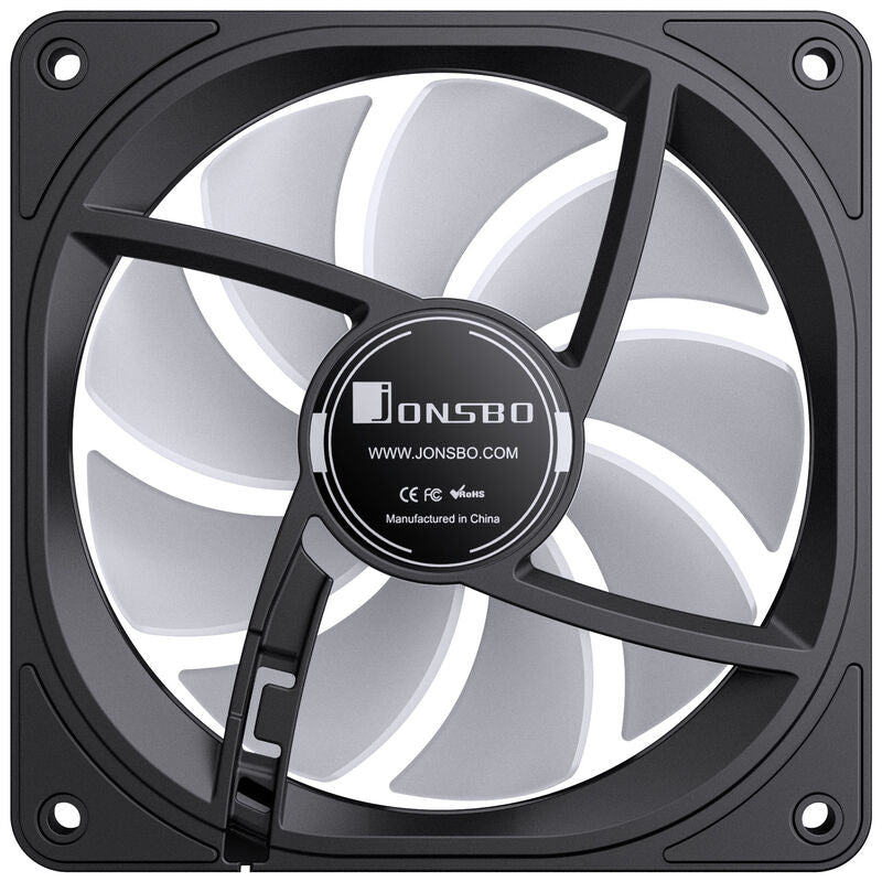 Jonsbo FR-606B vifte 120 mm PWM RGB svart - Jonsbo