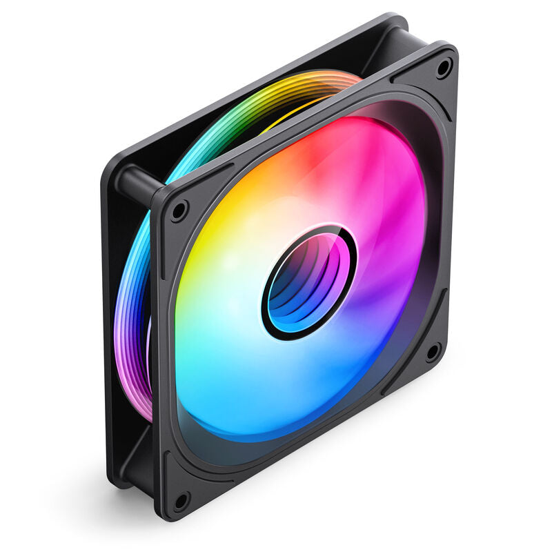Jonsbo FR-606BR vifte 120 mm Reverse PWM RGB svart bakside