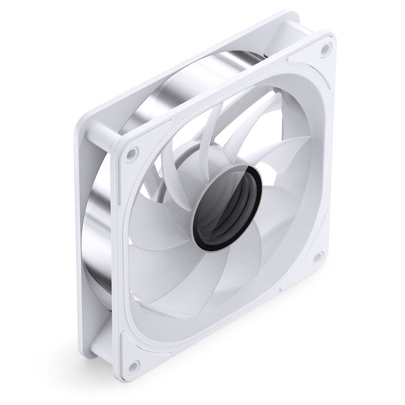 Jonsbo FR-606WR vifte 120 mm Reverse PWM RGB hvit detalj av vifteblader