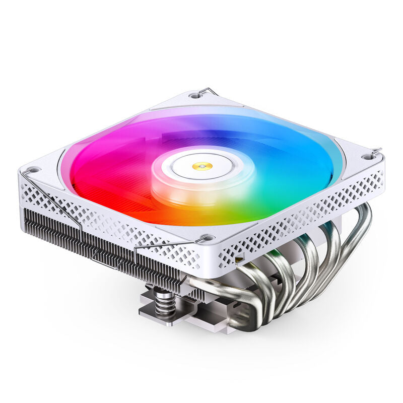 Jonsbo HP600 CPU-kjøler RGB 120 mm hvit forfra