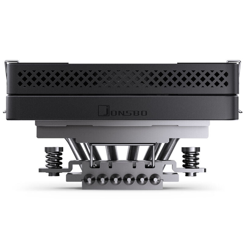 Nærbilde av vifte på Jonsbo HP600 Low-Profile CPU-kjøler 120 mm svart