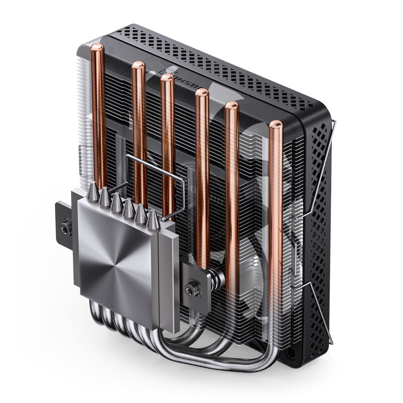 Jonsbo HP600 Low-Profile CPU-kjøler 120 mm svart vifte rotor