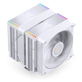 Jonsbo HX6280 CPU-kjøler dobbelttårn PWM RGB 130 mm hvit forfra