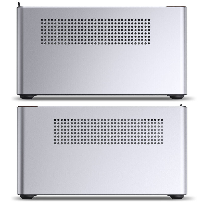 Jonsbo N10 kabinett Mini-ITX sølv aluminium frontpanel USB Type-C