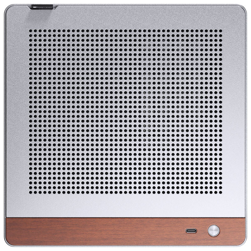 Jonsbo N10 kabinett Mini-ITX sølv aluminium intern layout