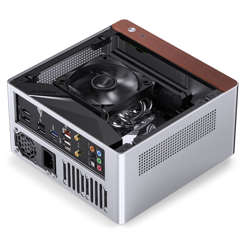 Jonsbo N10 kabinett Mini-ITX sølv aluminium sidepanel