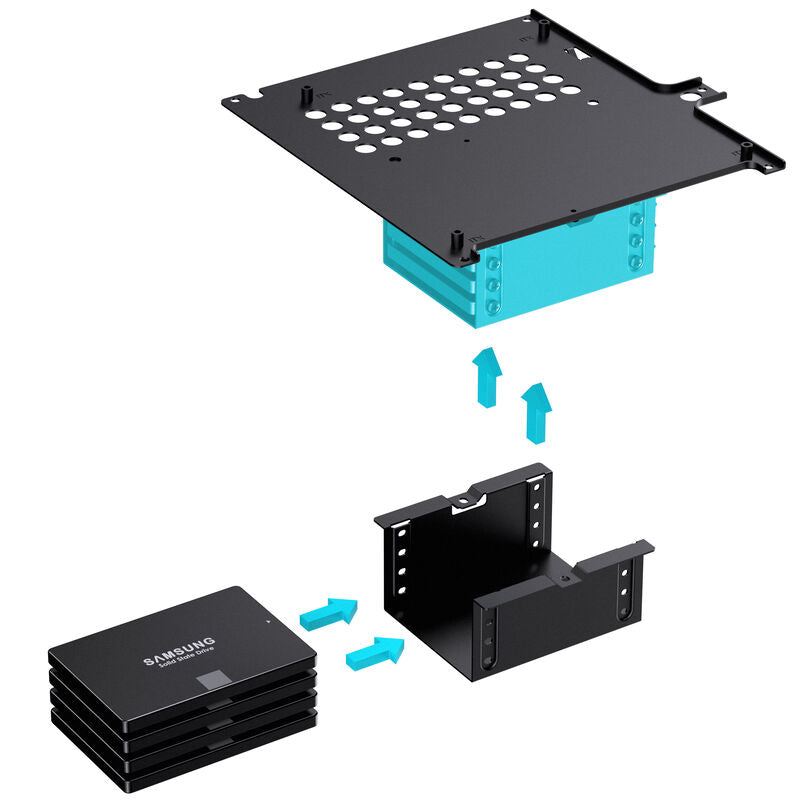 Jonsbo N10 Mini-ITX NAS-kabinett minitårn svart - Jonsbo