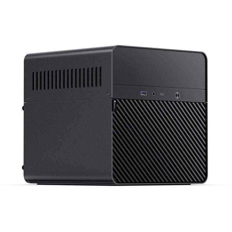 Jonsbo N2 Mini-ITX NAS kabinett svart bakside
