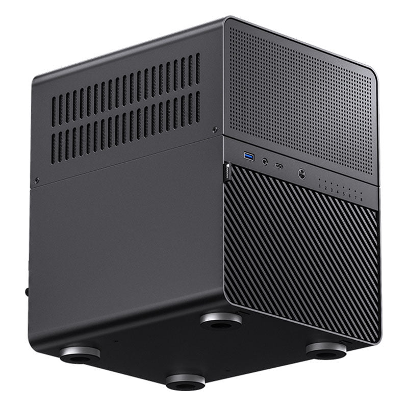 Jonsbo N3 NAS-kabinett Mini-ITX svart montert med harddisker