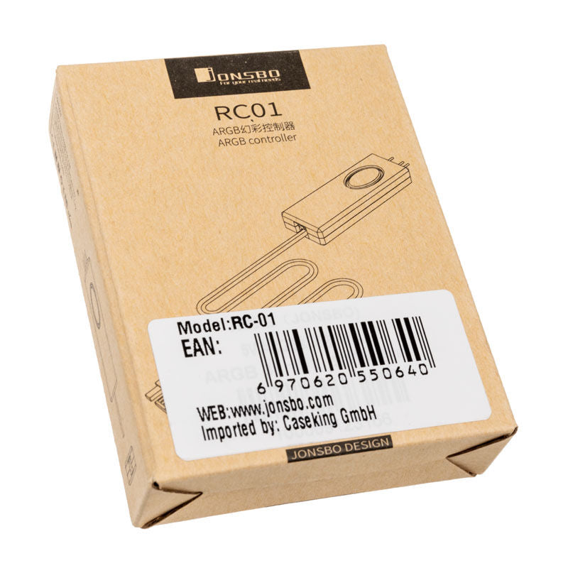 Jonsbo RC01 ARGB-kontroller SATA svart montert