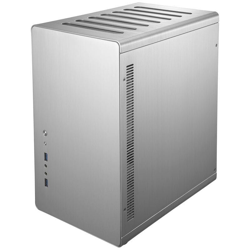 Jonsbo RM2 kabinett midtårn ATX aluminium sølv bakside
