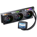 Jonsbo TF3-360SCB AIO vannkjøling 360 mm ARGB LCD-skjerm svart forfra