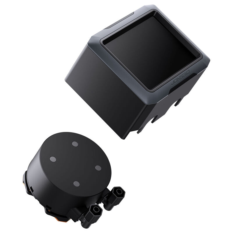 Jonsbo TF3-360SCB AIO vannkjøling 360 mm ARGB LCD-skjerm svart sideprofil
