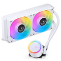 Jonsbo TG-240 AIO vannkjøling 240 mm ARGB hvit forfra