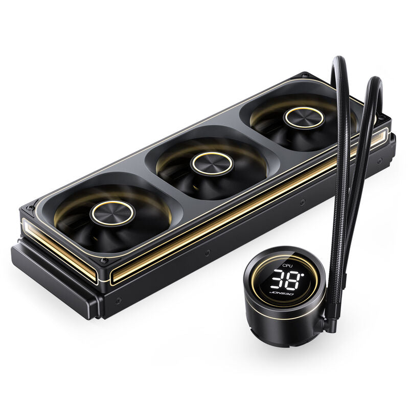 Jonsbo TH-360 AIO vannkjøling 360 mm ARGB segmentdisplay svart montert
