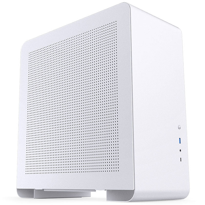 Jonsbo U4 Pro Mesh kabinett midtårn ATX hvit forfra