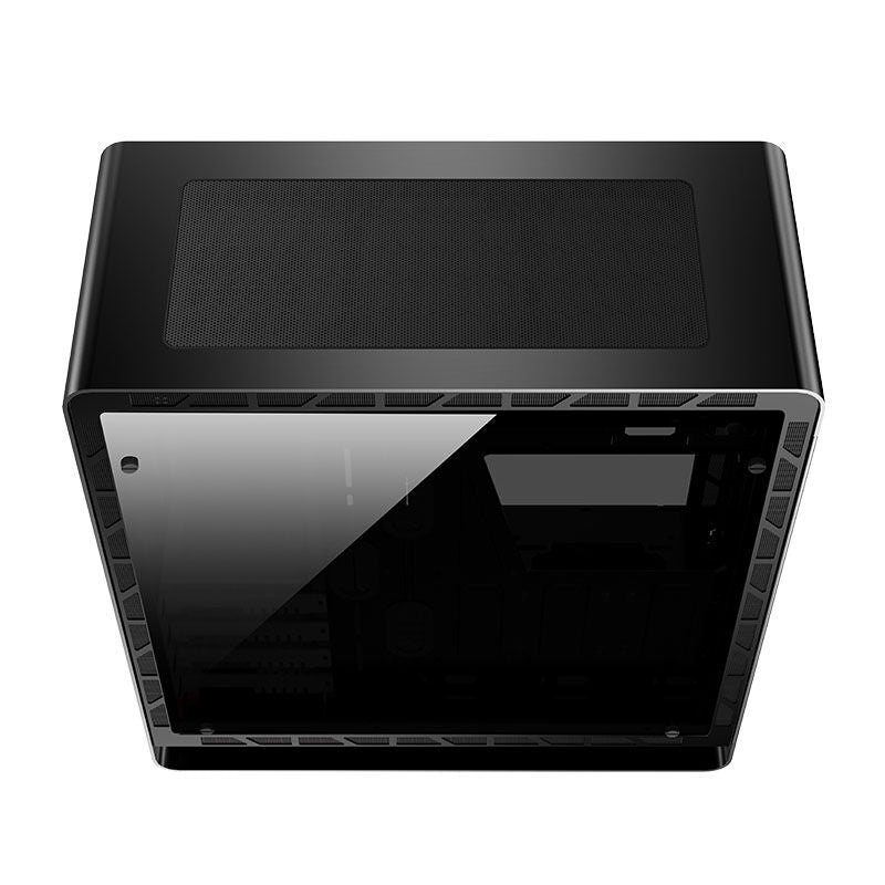 Jonsbo UMX6S E-ATX kabinett midtårn herdet glass svart frontpanel