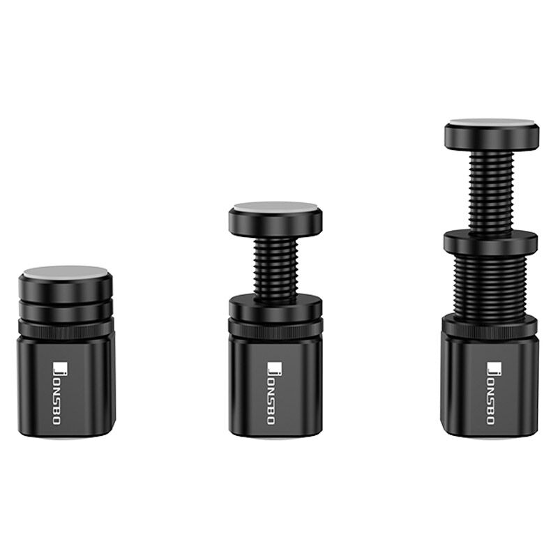 Nærbilde av Jonsbo VC-20 Mini GPU-støtte svart magnetisk base