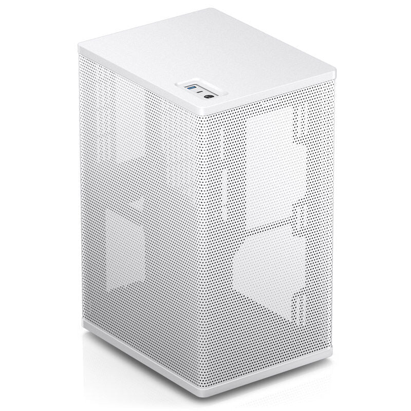 Jonsbo VR3 Mini-ITX kabinett PCIe 4.0 hvit bakside